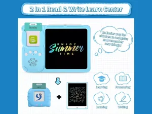 تخته دیجیتال آموزش نقاشی و نوشتن سخنگو Talking Flash Cards, Early Education Machine with LCD Writing Tablet for Toddlers