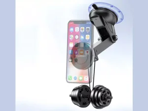 هولدر گوشی موبایل مگنتی بازو بلند داخل خودرو ارلدام Earldom ET-EH211 Magsafe Smartphone Holder with Suction Cup for Car