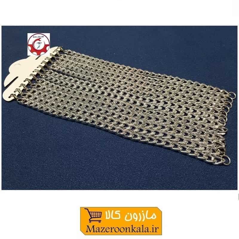 دستبند زنجیر کارتیه یا کارتیر نقره ای 4 تراش فروش تک و جین 12 عددی ZBD-015