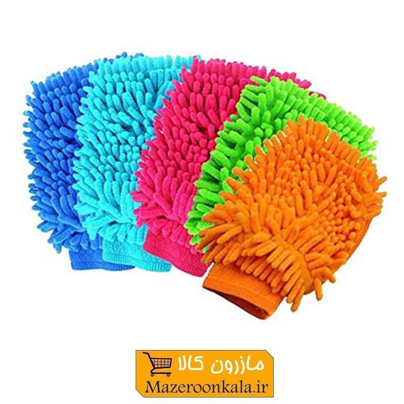 دستکش نظافت ماکارونی میکروفایبر دو طرفه خارجی SOO-066