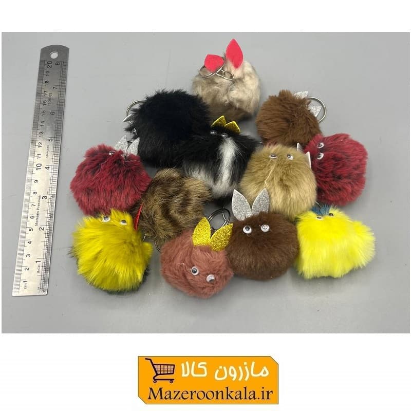 جاکلیدی عروسک مخملی مدل پم پم SOO-069