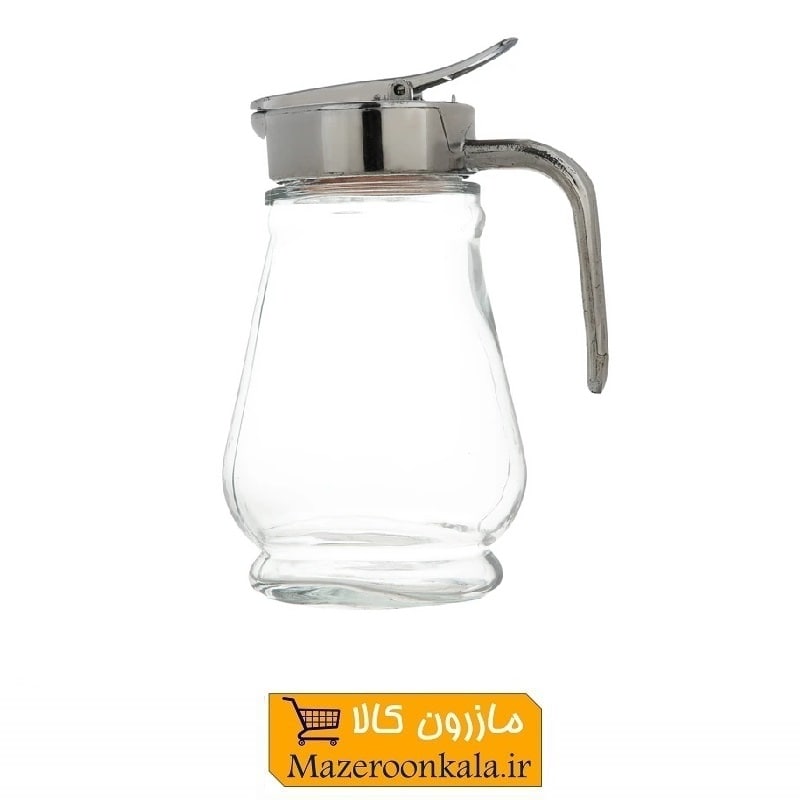 شکر پاش شیشه ای درب استیل جعبه دار SOO-071
