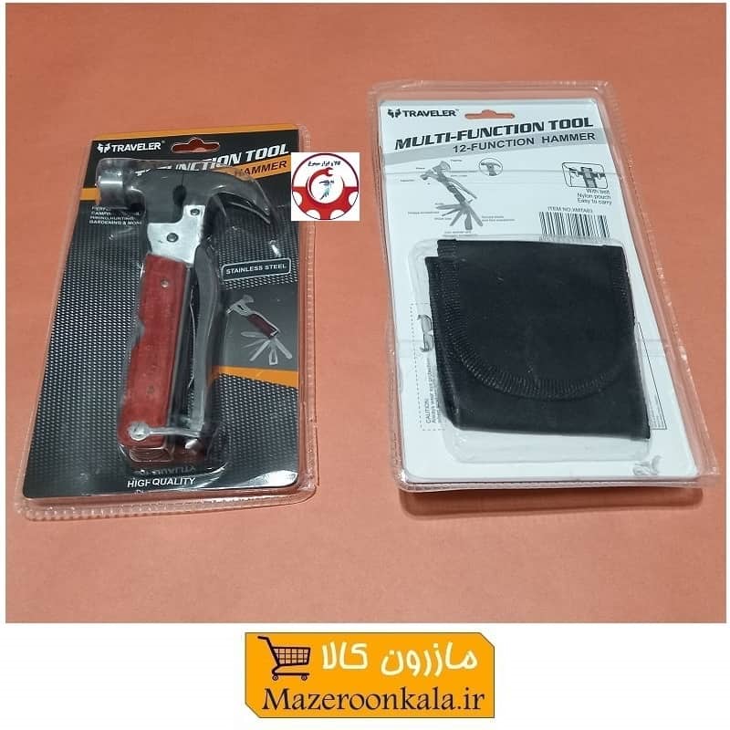 ابزار چکش چند کاره Traveler Multi-Function Tool مدل 12 کاره HAC-009