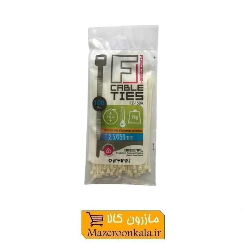 بست کمربندی پلاستیکی فروزش Foroozesh سایز 150 * 25 میلی متر ABK-003