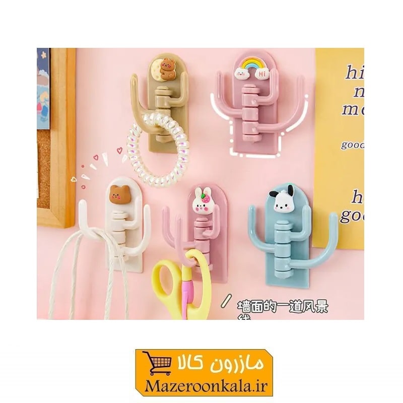 هوک آویز چسبی پلاستیکی عروسکی SOO-100
