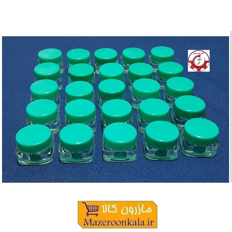 ظرف تستر و قوطی کریستال کرم و ژل مکعب ۵ گرم فروش تک و تعداد PZJ-009