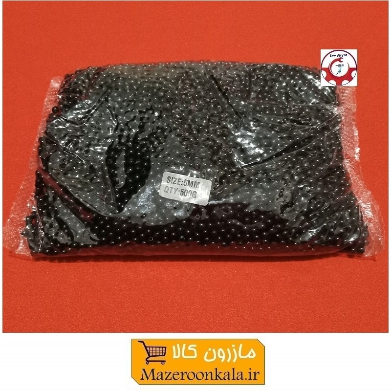 مروارید پلاستیکی سایز 5 رنگ مشکی فروش وزنی و کیلویی HPL-905