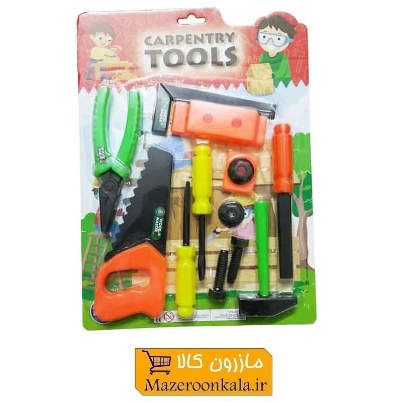ست ابزار اسباب بازی نجاری کودکان ۱۲ عددی سایز متوسط TAB-002