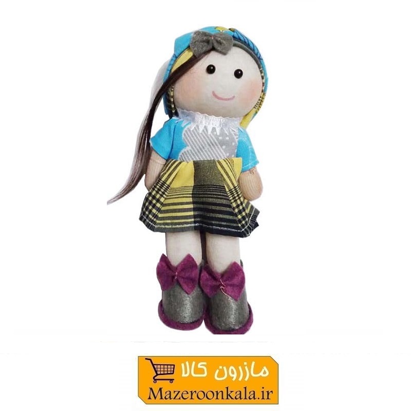 عروسک اسباب بازی دختر و پسر پارچه ای نرم و تپل قد ۲۳ سانت TAR-006