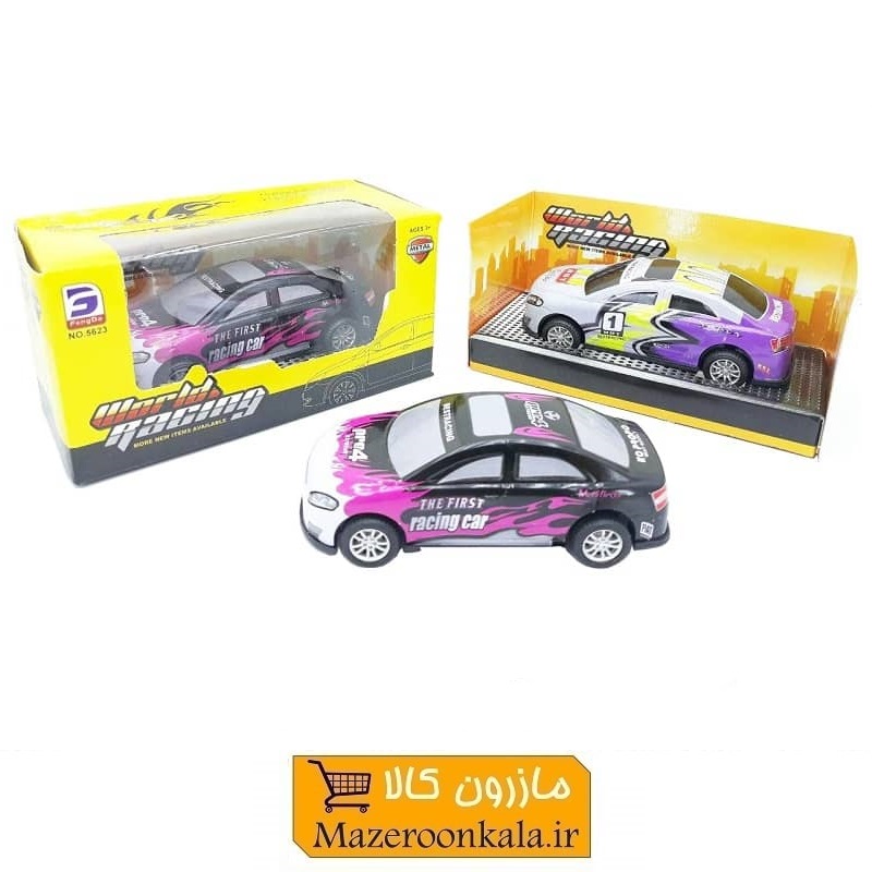 ماشین اسباب بازی عقب کش فلزی World Racing جعبه دار ۱۰ سانت TMT-008