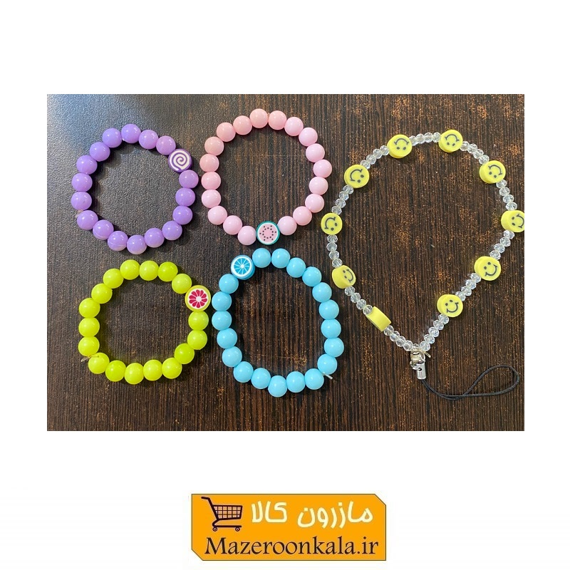 دستبند  مرواریدی رنگی کودک SOO-116