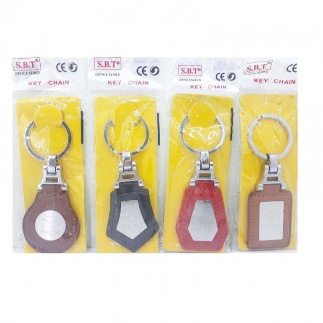 سر کلیدی چرم آرم خودرو پلاک دار جینی ۱۲ عددی OHSK-003