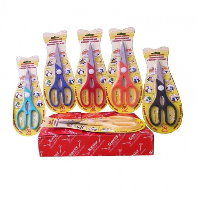 قیچی آشپزخانه ساوی طرح ماهی ۶ عددی OHGC-017