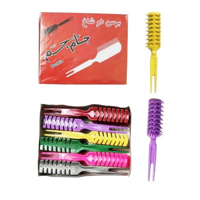 برس حالت ۲ شاخ حالت مو بسته ۱۲ عددی OZBS-001