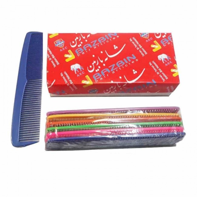 شانه آرایشی رنگی بازبین بسته ۲۴ عددی OZBS-002