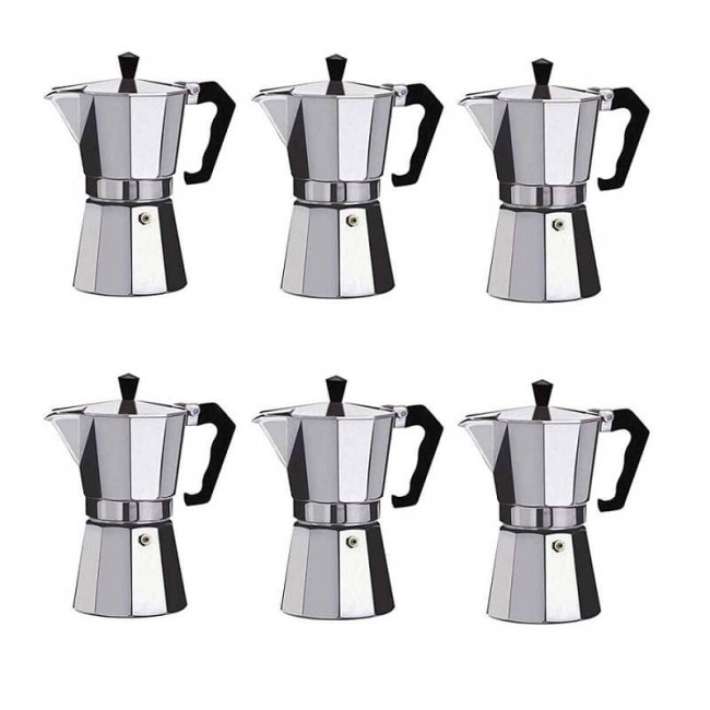 قهوه جوش اسپرسو ساز دستی آلومینیم ۲ کاپ کارتن ۶۰ عددی OHGJ-001