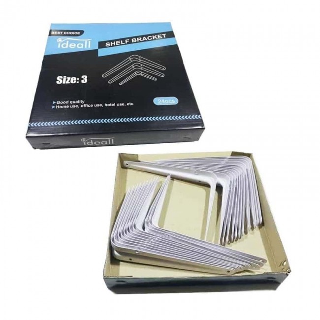 گونیا دیواری سایز ۳ بسته ۲۴ عددی Ideall آیدیل OSGN-001