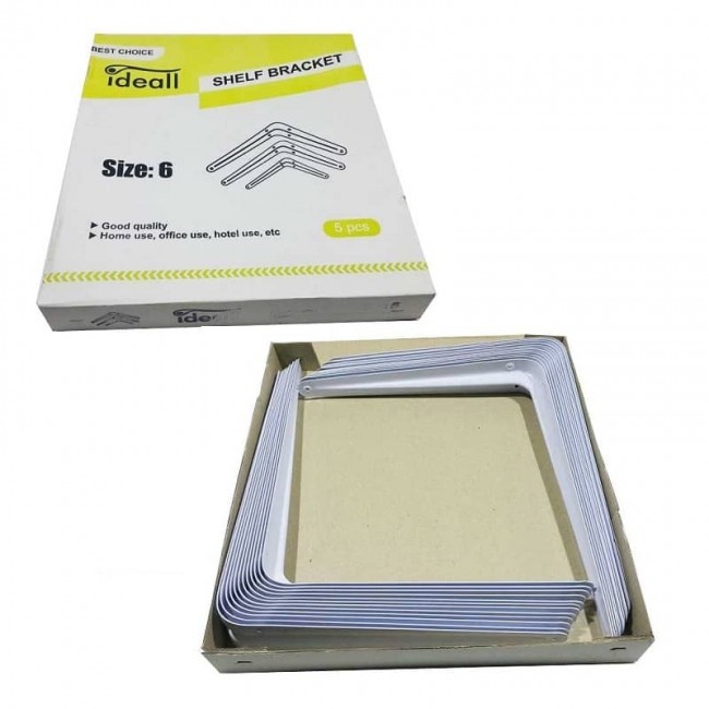 گونیا دیواری سایز ۶ بسته ۲۴ عددی Ideall آیدیل OSGN-004