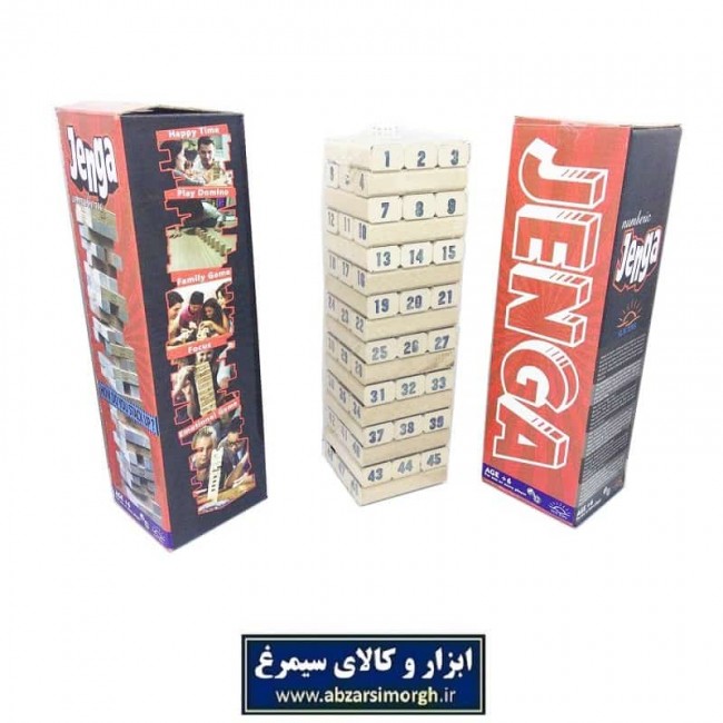 برج هیجان Jenga جنگا تعداد ۴۸ قطعه TBH-001