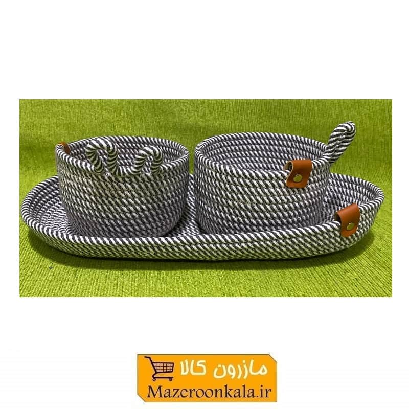 ست کاسه دو عددی و سینی قیطانی SOO-130
