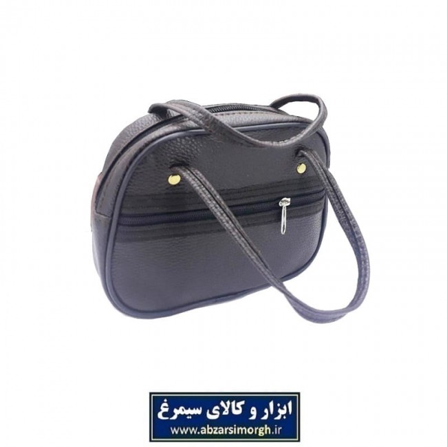 کیف دسته دار ۲ زیپ سایز متوسط کربلایی HKF-006