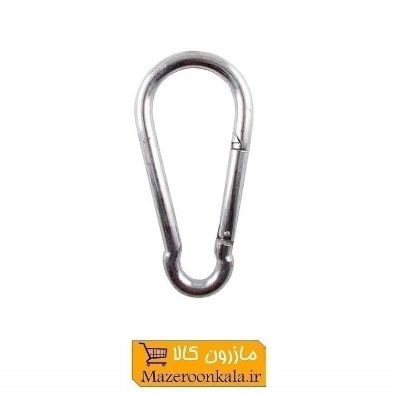 کارابین فولادی ساده سایز ۸ سانت در ۲ مدل ترک و معمولی HKN-002