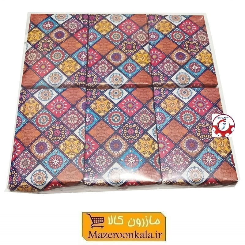 جعبه هدیه و کادو مقوایی طرح سنتی کاشی 2.5 * 7 * 10 سانت OPK-026