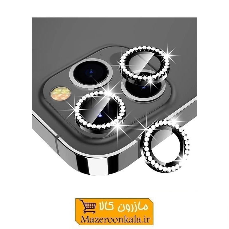 محافظ لنز دوربین گوشی موبایل نگین دار رینگی مناسب آیفون 12 Pro Max اپل SOO-145