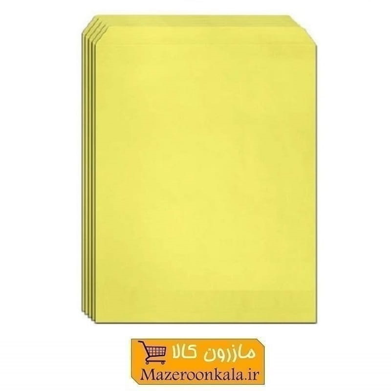 پاکت اداری مقوایی ساده سایز A3 پلاس رنگ زرد 25 عددی OPK-028