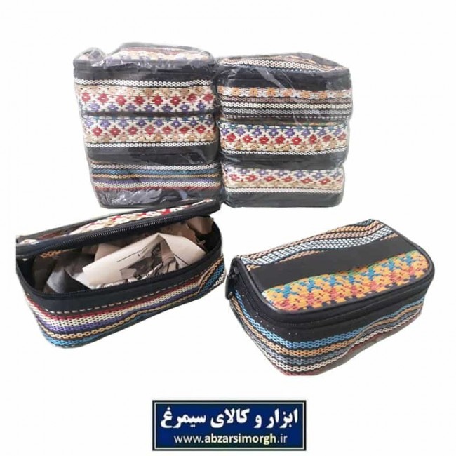 کیف آرایشی جاجیمی دسته دار HKF-010