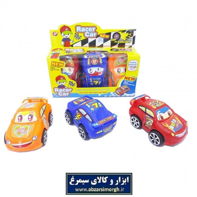 ست ۳ عددی ماشین اسباب بازی عقب کش ۸ سانت TMT-007