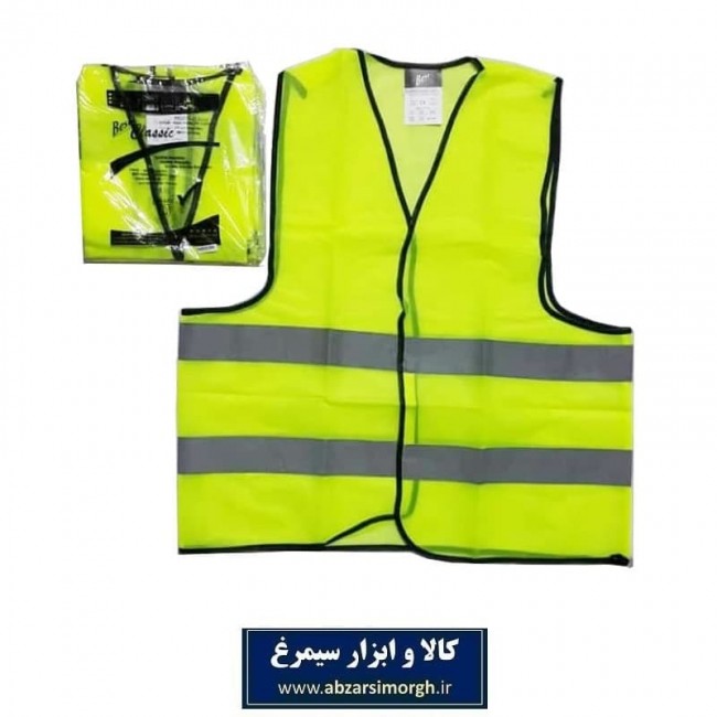 جلیقه و کاور ایمنی ۸۰ گرمی رنگ فسفری IJI-001