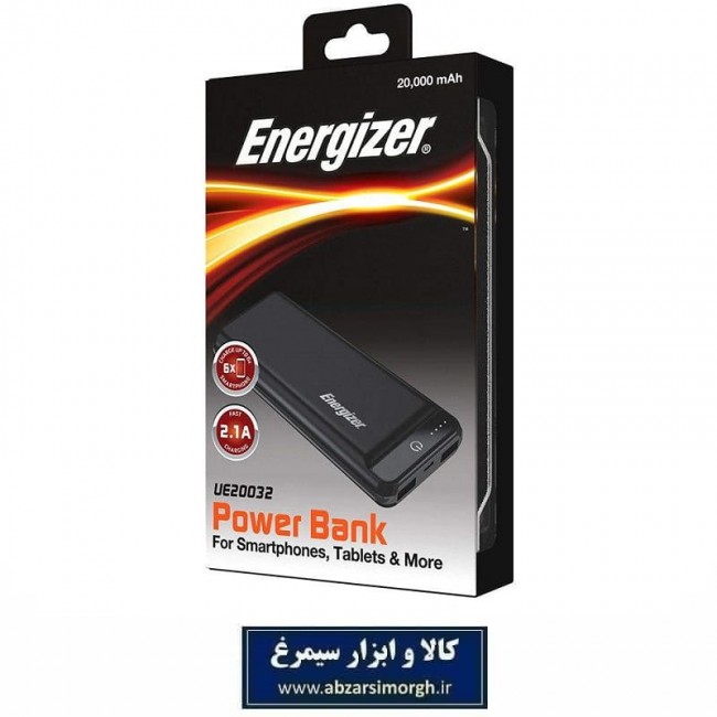 پاور بانک انرجایزر مدل UE20010 ظرفیت 20000 میلی آمپر ساعت DSM-002