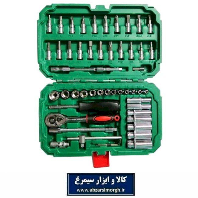 ست آچار و جعبه بکس 53 پارچه کیف دار AJB-009