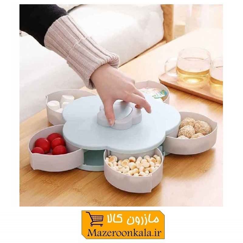 اردو خوری و جای تنقلات چرخشی طرح گل نایس هوم ۵ خانه HZD-002