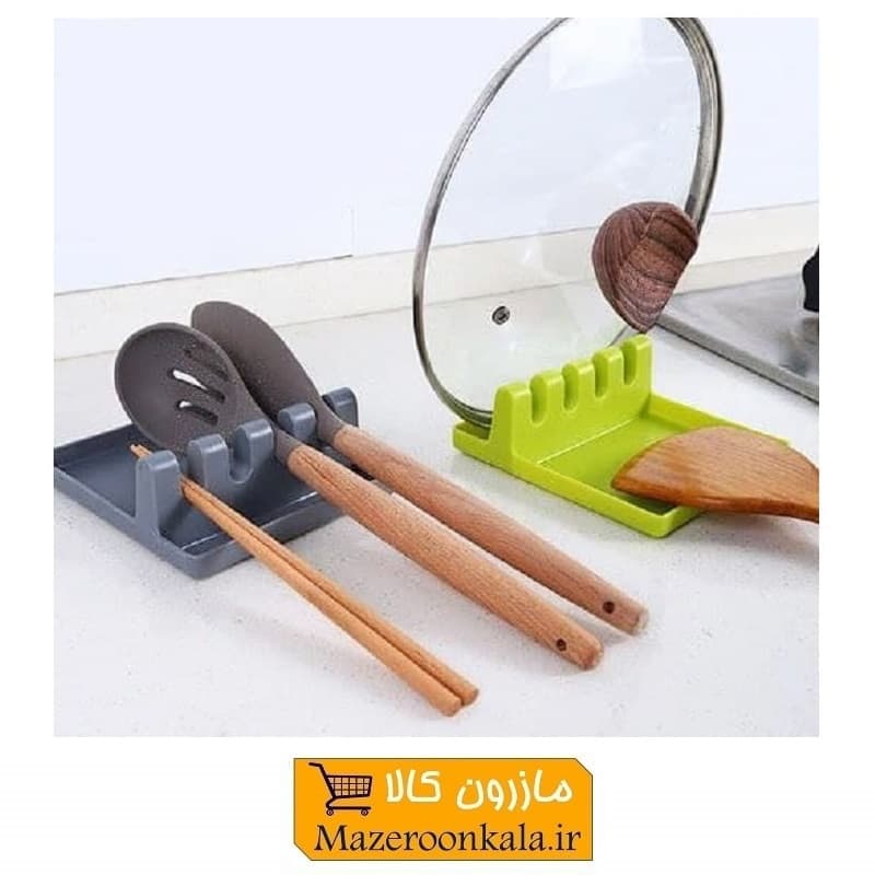استند چند کاره آشپزی نگهدارنده زیر قاشقی و درب قابلمه HZF-016