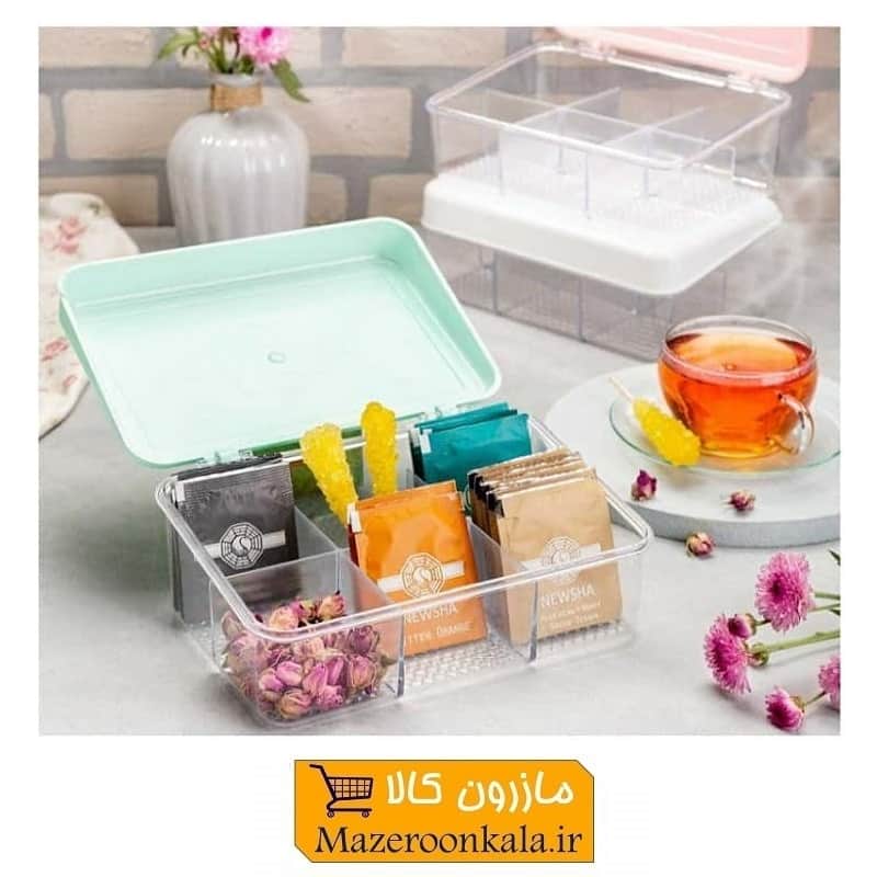 جعبه تی بگ و جای دمنوش پلاستیکی HOR-014