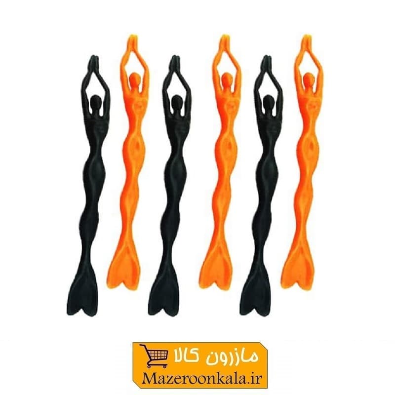 قاشق همزن و شربت خوری طرح پری دریایی ۶ عددی HGA-002