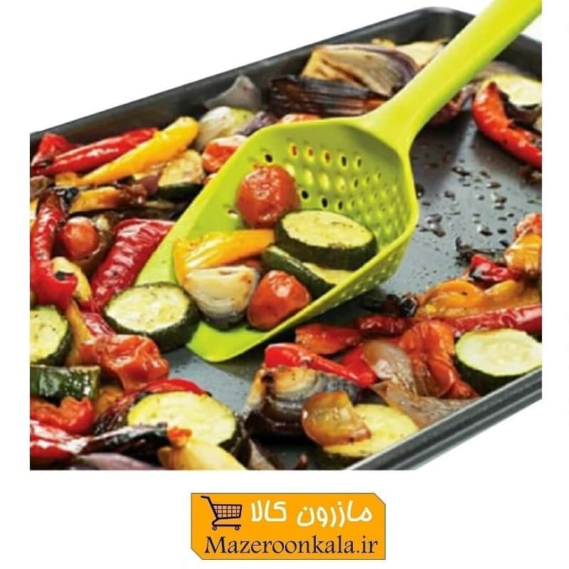 قاشق و آبکش ملاقه ای پلاستیکی ملودی ۲۹ سانت HAA-035