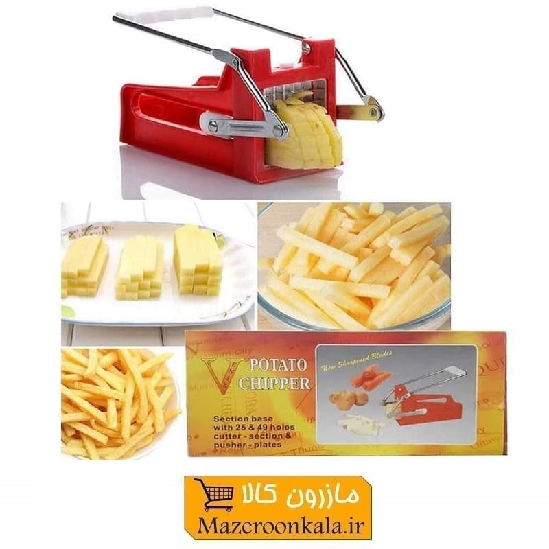 خلال کن و خرد کن سیب زمینی و سبزیجات Veniz Potato Chipper قرمز HSL-018