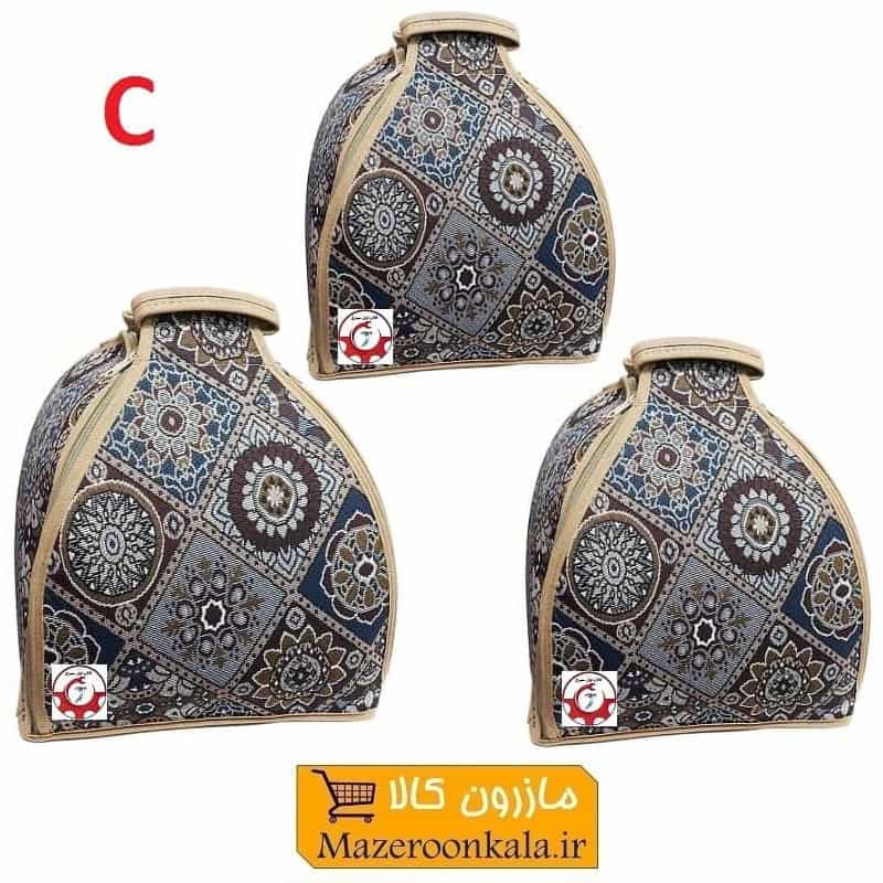 ست کیف و کاور دیگ و قابلمه مدل C طرح سنتی و جاجیم 3 عددی HTZ-016