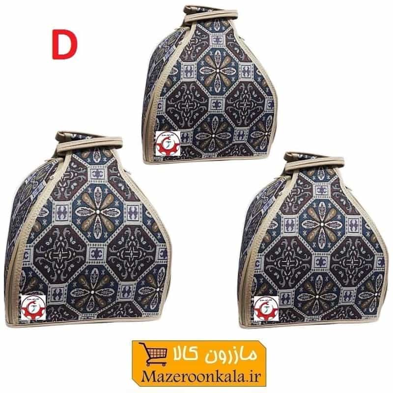 ست کیف و کاور دیگ و قابلمه مدل D طرح سنتی و جاجیم 3 عددی HTZ-017