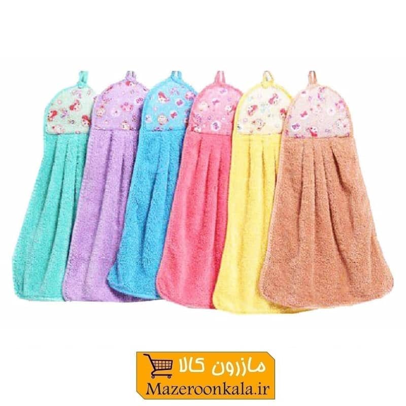 حوله آویز آشپزخانه مدل سه گوش نرم و لطیف HTZ-006
