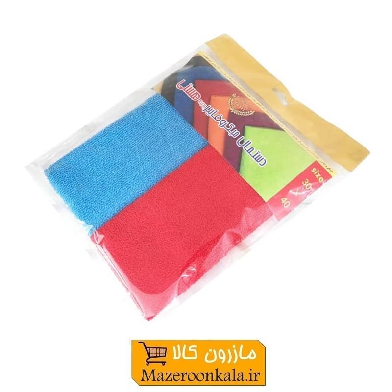 دستمال میکروفایبر Microfiber هستی ۳۰×۴۰ بسته ۲ عددی HTZ-004