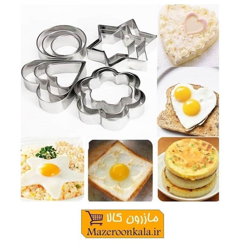 قالب کوکی و شیرینی پزی Cookie Cutter خارجی بسته ۱۲ عددی HCK-002