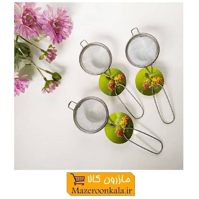 صافی چای دسته فلزی Rangarang رنگارنگ قطر 6 سانت HNO-009