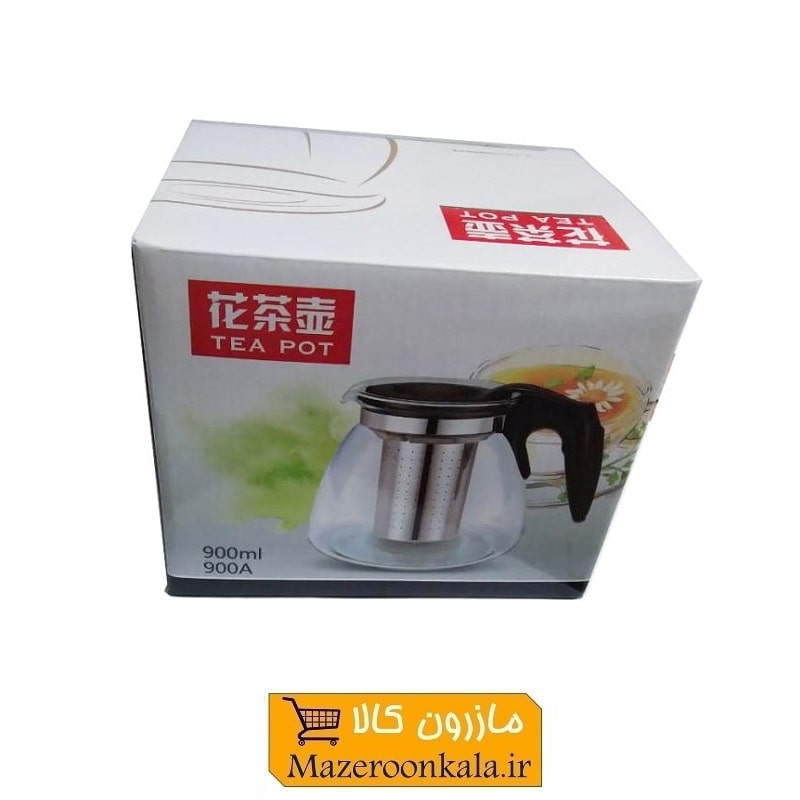 قوری پیرکس با صافی استیل ۹۰۰ میلی لیتر HGH-002