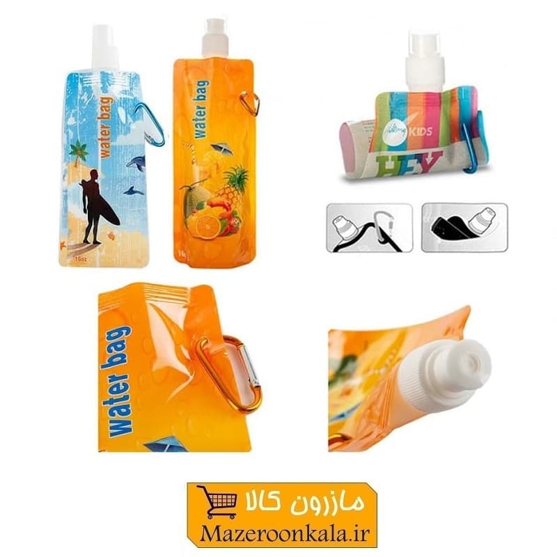 قمقمه و بطری آب ساندیسی قلاب یا کارابین دار بزرگسال HBT-006