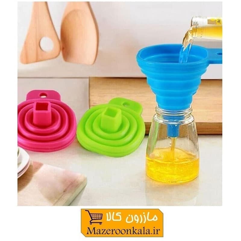 قیف سیلیکونی آشپزخانه تاشو Qingfeng کینگ فنگ PGF-003