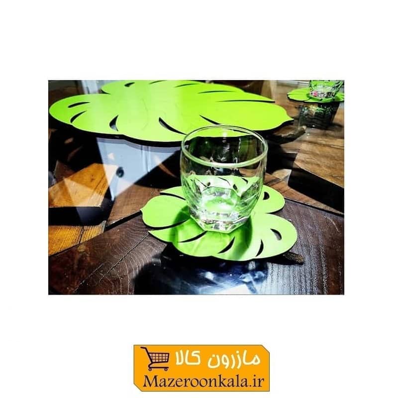 زیر لیوانی چوبی برگ انجیری HZL-001